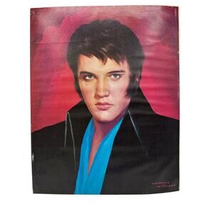 Elvis Presley Portrait 1979 Lawrence Williams Licensed Canvas Print Vintage Art